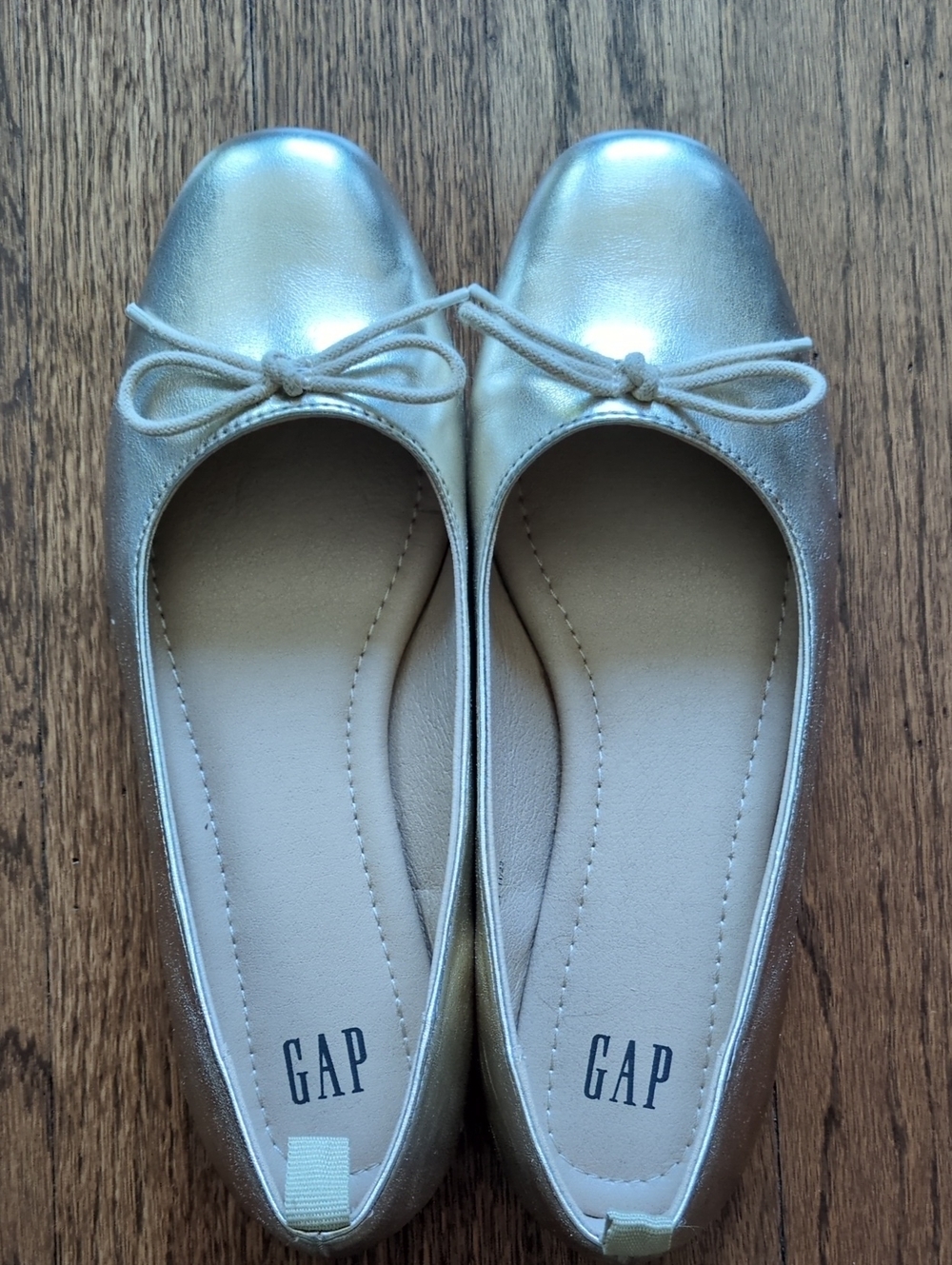 GAP Women's Gold Ballet Flats